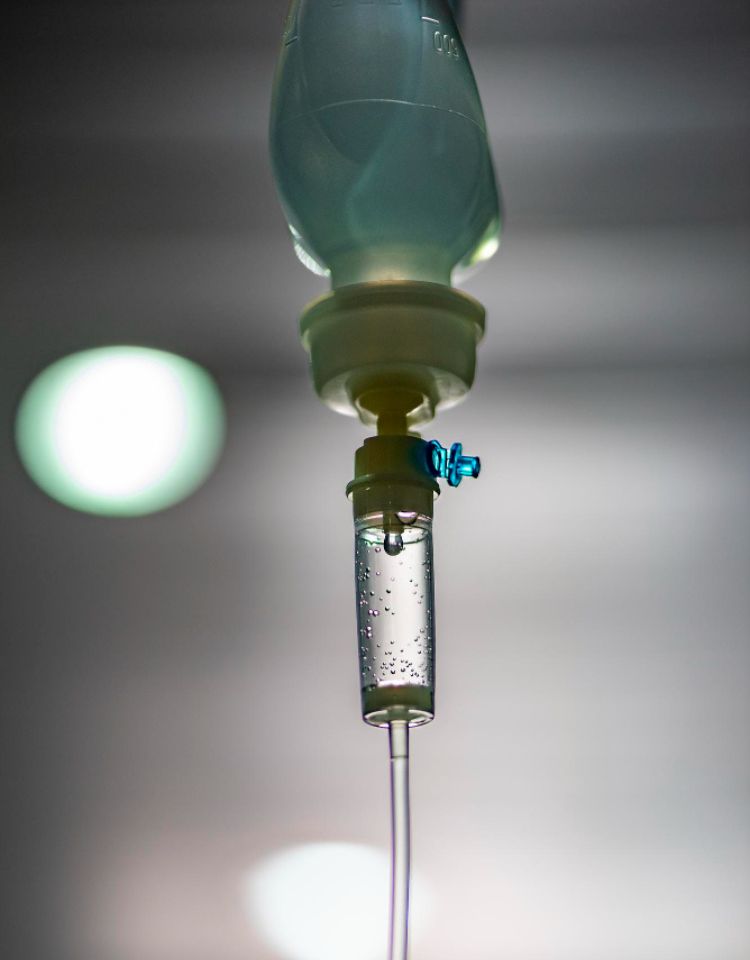 Infusion Bottle With IV Solution