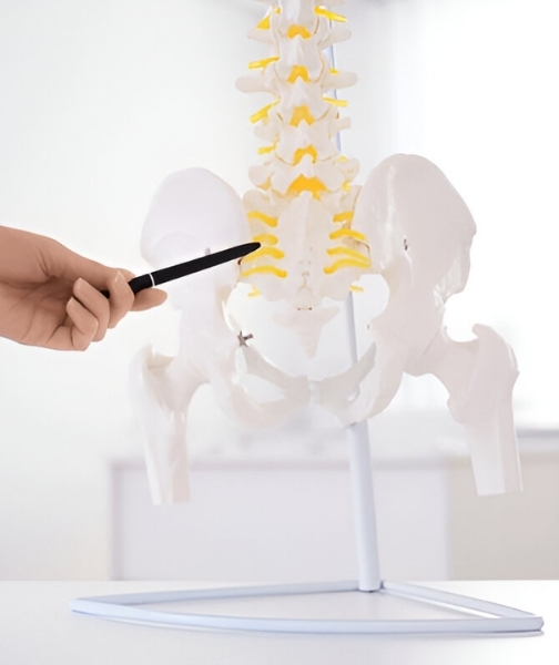 Pelvic Skeleton Model With Focus On Spinal Anatomy